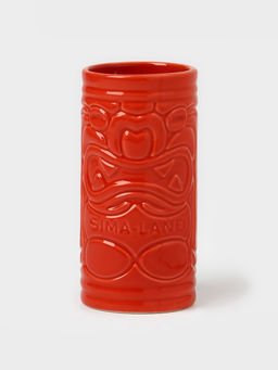 Стакан для коктейлей Тики остров, 400 мл, d=7 см, h=14.5 см, керамика, красный - Simaland фото 3