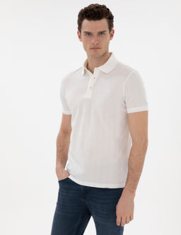 Beyaz Slim Fit Ti__rt