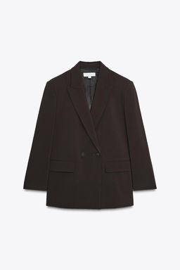 BLAZER CRUZADA OVERSIZE / Marr?n - Zara фото 7