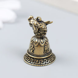 Цена за 2 шт. Колокольчик латунь «Голова дракона», 2.2×2.2×3 см