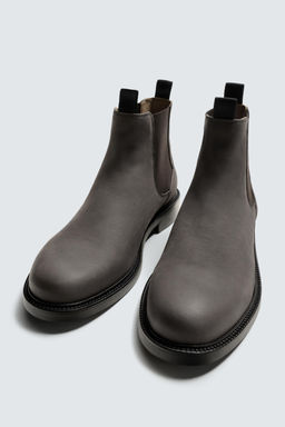 LEATHER CHELSEA BOOTS - Zara фото 5
