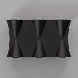 Бра BayerLux «Бисо», 6хLED, 6 Вт, 4000К, IP66, чёрный, 14×4.5×8 см