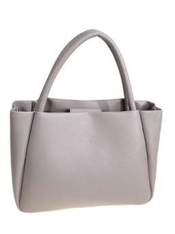 Женская сумка из искусственной кожи, цвет серо-белый
