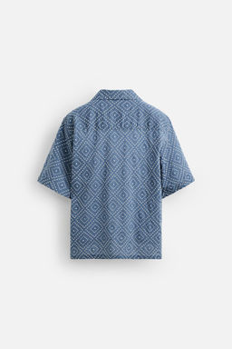 CONTRAST EMBROIDERY SHIRT - Zara фото 9