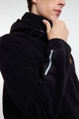 TRENDYOL MAN Premium Antrasit Oversize/Normal Kesim Bask?l? Anti-pilling Polar Sweatshirt TMNAW24SW00122 - Trendyolmilla фото 4