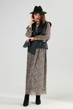 Костюм NIKVA н1020-1 коричневый мультиколор и чёрный  фото 7