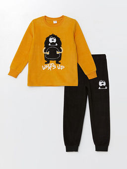 Bisiklet Yaka Polar Erkek ?ocuk Pijama Tak?m?