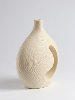 Ваза для цветов «Невада», 23×16.5 см, керамика, бежевая