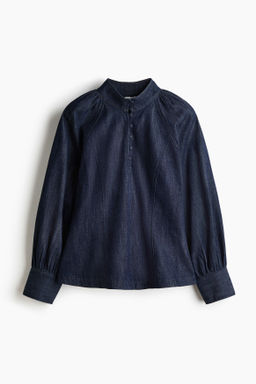 Blusa denim de algod?n