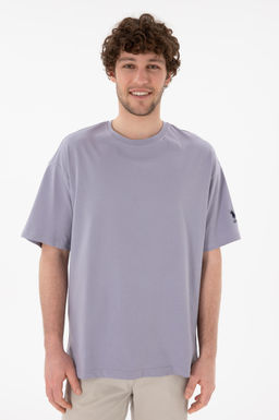 Erkek Oversize Fit Bisiklet Yaka Gri Ti__rt Sepette S_rpriz _ndirim - U.s. polo assn фото 4