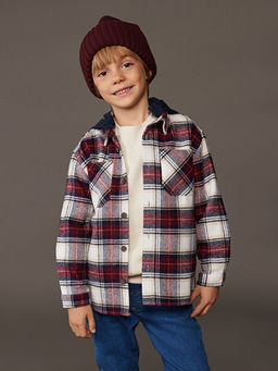 Kap??onlu Ekose Erkek ?ocuk G?mlek