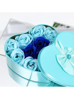 Мыльные розы, бирюзовые и синие, набор 11 шт. - SB BEAUTY фото 7