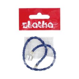 Zlatka Браслет плетеный RBL-01 21 см 5 шт СК/Распродажа №10 т.синий  фото 4
