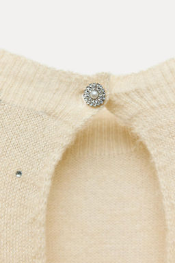 JEWELLED KNIT SWEATER - Zara фото 8