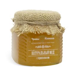 Мед натуральный с прополисом 350 гр.