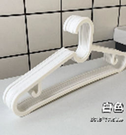 Вешалка для одежды 10 штук набор / DS-14 white /уп 30/ белая