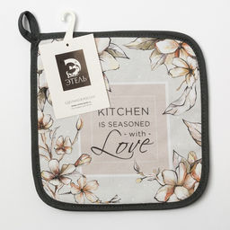 Прихватка Floral mood 19х19 саржа,100% х/л,ватин 250г/м2 - Этель фото 5