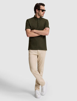 Bej Slim Fit Pamuk Kar___ml_ Jean Pantolon