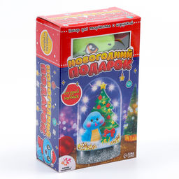 Ночник своими руками «Новогодний подарок», с игрушкой