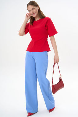 Футболка с завязками Николь (красный) - Эльза фото 17