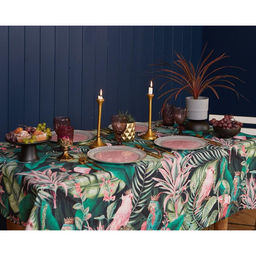 Скатерть «Этель» Tropical parrots 149×180 см, 100% хлопок, саржа 190 г/м²