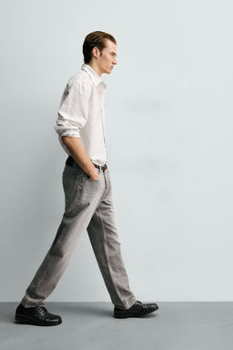 JEANS STRAIGHT FIT / Gris - Zara фото 5