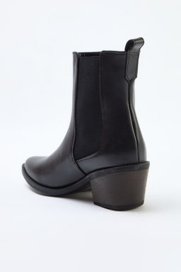 Trendyol Shoes Siyah Lastik Detayl? Kovboy Blok Topuklu Kad?n Bot TAKAW25BO00034 - Trendyolmilla фото 6