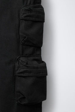 WIDE-LEG MULTICARGO TROUSERS - Zara фото 5