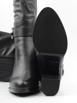 02-K56-D1 BLACK Сапоги зимние женские (натуральная кожа, натуральный мех (еврозима)) - Фабричный китай фото 15