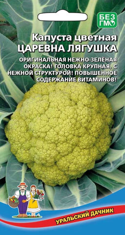Капуста цветная ЦАРЕВНА ЛЯГУШКА  Повышенное содержание витаминов! Головка крупная, с нежной структурой!