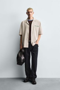 LYOCELL/COTTON PRINT SHIRT