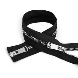 Молния Mzip трактор №5 2 замка TT, 80см цв.черн/серебро уп.1шт