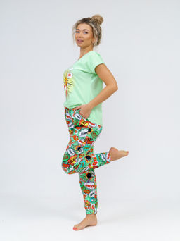 800 Пижама "Взрыв/Салатовый"