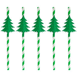 Трубочки для коктейля "Хвойный лес". Набор 5 шт. VL2-390