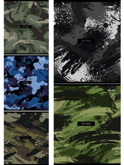 Цена за 2 шт. Тетрадь 48л. Prof-Press "Милитари" клетка (48-4306)