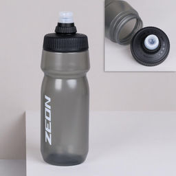 Бутылка для воды велосипедная ZEON WB230 гоночная, клапан NEW кэмэлбак, пищевой hi-quality PP, 700ML цвет grey/уп100 - Галеонтрейд фото 4
