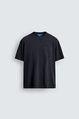 CAMISETA BOLSILLO AARON LEVINE X ZARA / Marino  фото 7