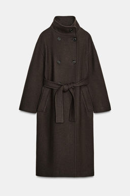 OVERSIZED WOOL COAT ZW COLLECTION - Zara фото 2