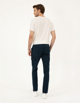 Lacivert Regular Fit Kargo Pantolon