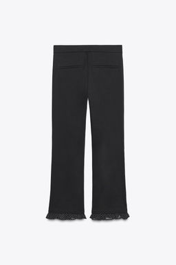 RUFFLED MINI FLARE TROUSERS - Zara фото 5