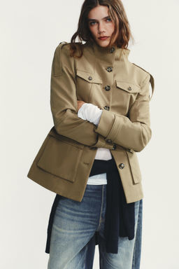 JACKET WITH SHOULDER TABS AND POCKETS - Zara фото 2