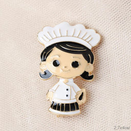 Брошь Шеф-повар / 4846-4 /уп 24/