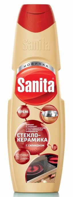 SANITA крем чист.Стеклокерамика 600гр