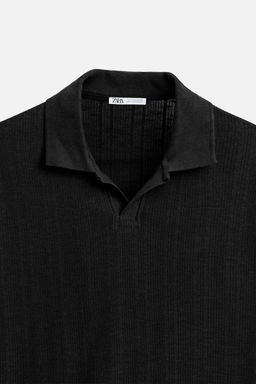 VERTICAL TEXTURED POLO SHIRT - Zara фото 33