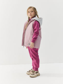 Жилет на молнии с капюшоном Роза - Bungly фото 3
