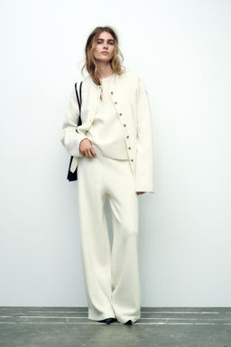 SOFT RIBBED CARDIGAN