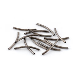 Zlatka Трубочка рифлёная металлич. DC-060 25 мм 50 шт СК/Распродажа №03 под черный никель