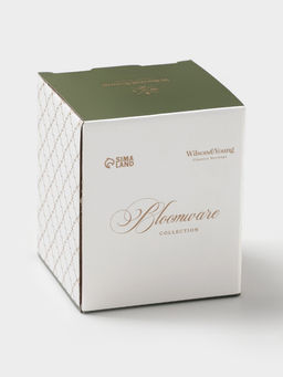 Сахарница WY Bloomware, 300 мл, 12×9 см, фарфор, зелёная, белая