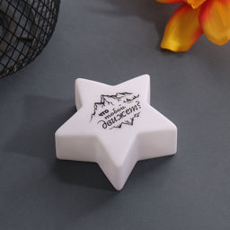 Фигурка светящаяся RISALUX «Звезда. Гора», LED-ночник, 3xLR1130, 7×7×2.5 см