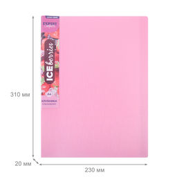 Expert Complete Trend ICEberries Папка с вкладышами 20 л. A4 600 мкм 20 мм лён 1 шт. клубника EC211520073